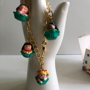 Vintage Avon cabbage patch kids charm bracelet
